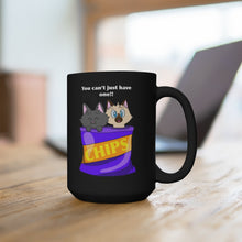 Load image into Gallery viewer, Cats in a Bag black mug 15oz
