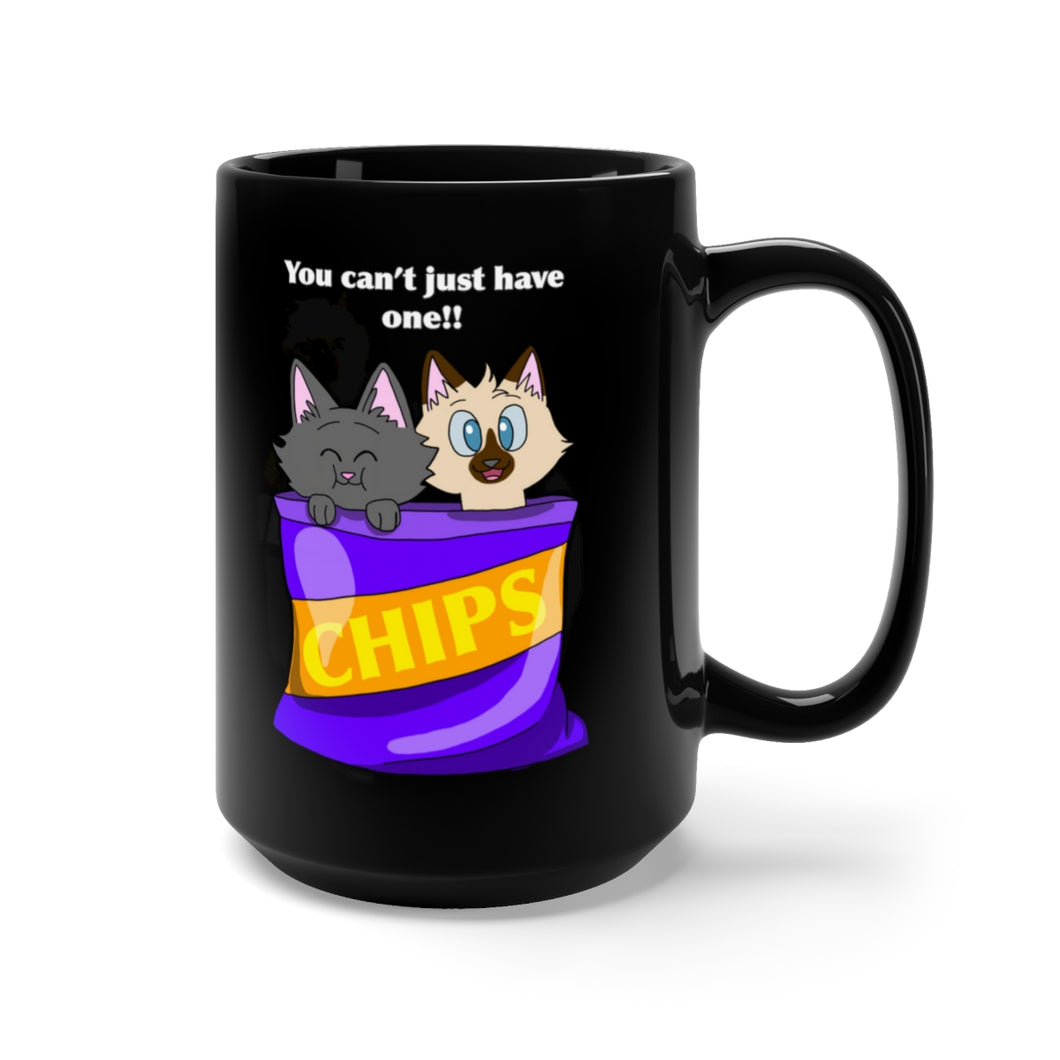 Cats in a Bag black mug 15oz