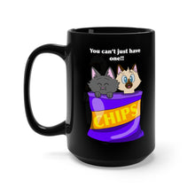 Load image into Gallery viewer, Cats in a Bag black mug 15oz
