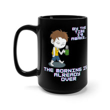 Load image into Gallery viewer, Not a Morning Person black mug 15oz
